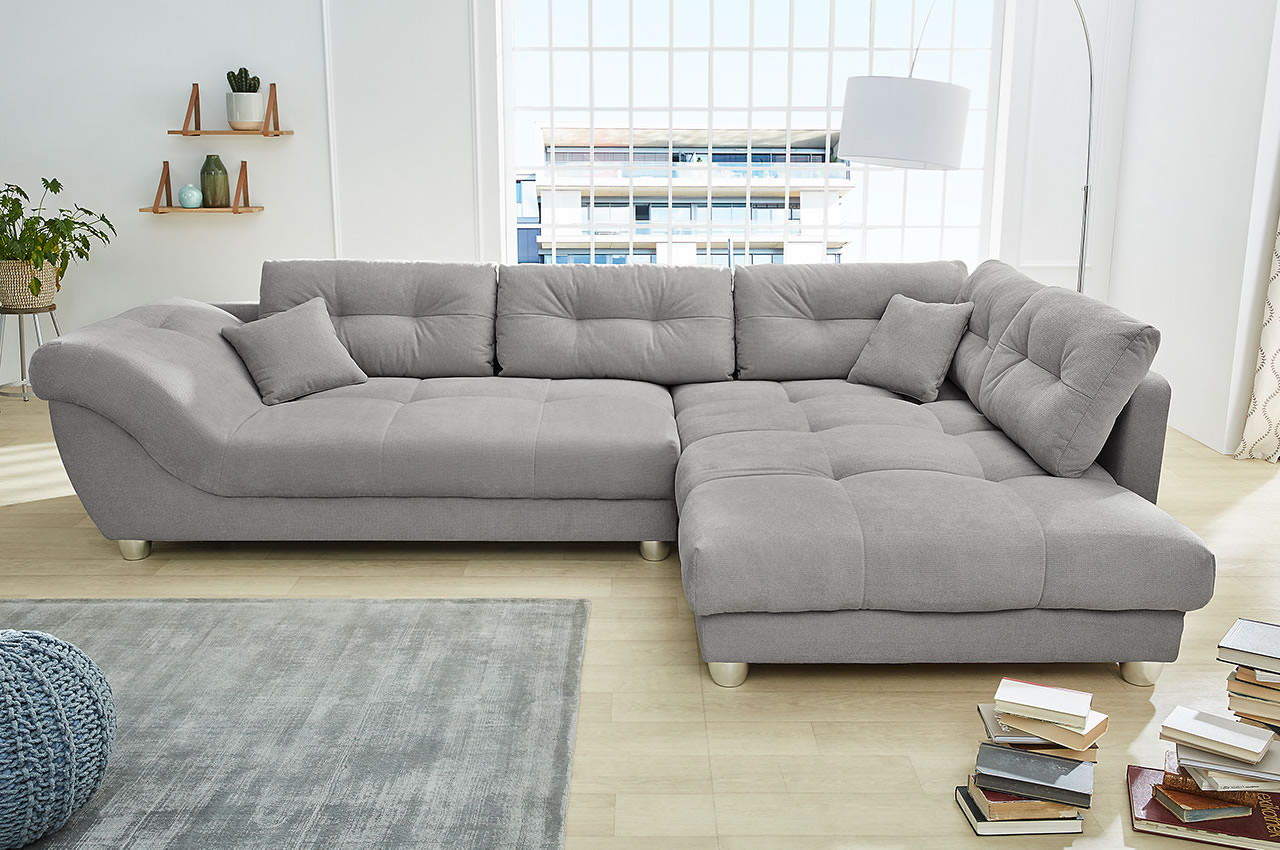 Siena ecksofa rechts 403 09 grau milieubild