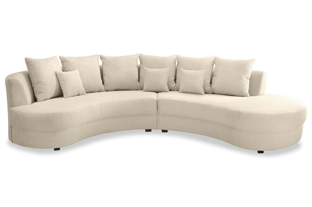 benformato sofa limoncello rechts cord stoff 4808 beige frontansicht benformato sofa limoncello rechts cord stoff 4808 beige frontansicht