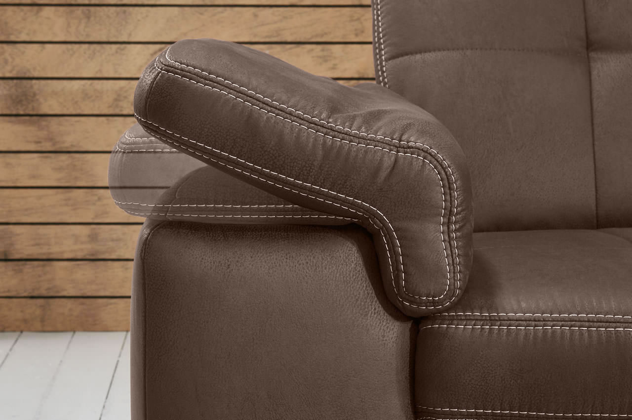 pp la16028 ecksofa rechts deluxe schoko milieu armteilfunktion