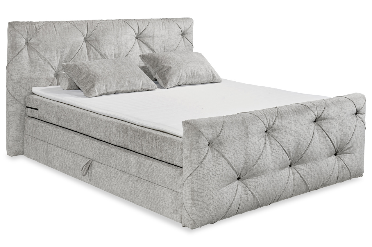 venlo boxspringbett 180x200 stoff tresor 05 silber venlo boxspringbett 180x200 stoff tresor 05 silber