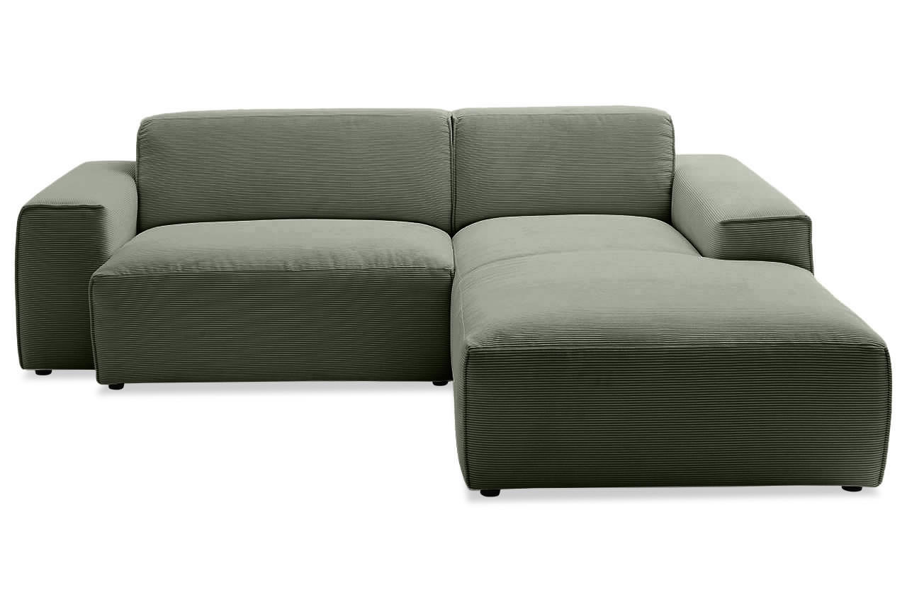 eastport ecksofa 1 5 sitzer variante rechts feincord oliv frontansicht eastport ecksofa 1 5 sitzer variante rechts feincord oliv frontansicht