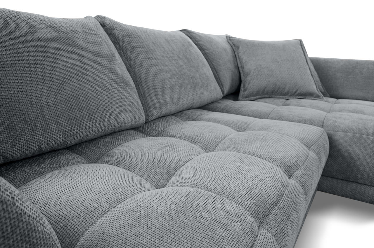 vinci ecksofa rechts stoff flow 17 dunkelgrau detailbild
