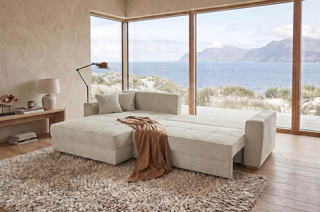 ecksofa bologna links 426 17 hellgrau milieubild mit schlaffunktion ecksofa bologna links 426 17 hellgrau milieubild mit schlaffunktion