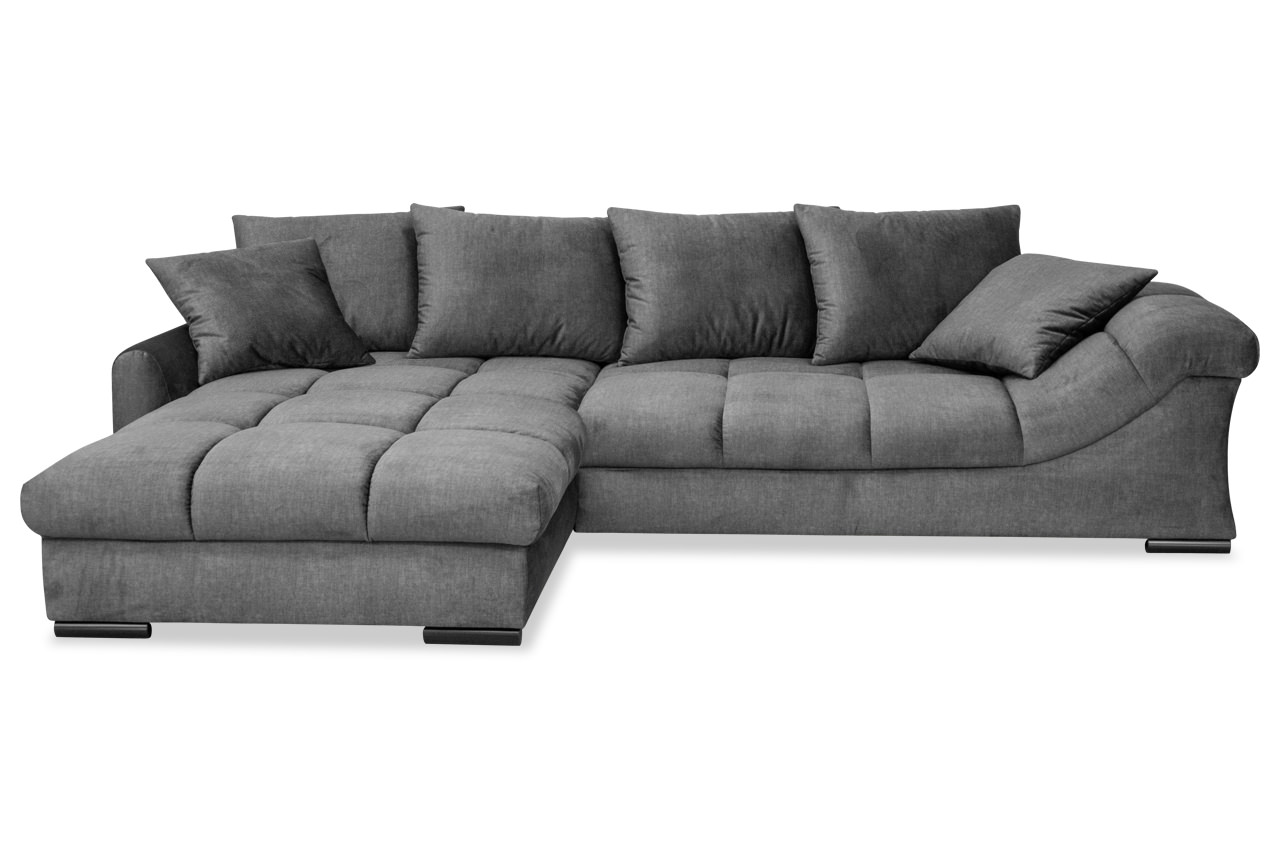 ecksofa apollo links stoff dolce 16 graphit frontansicht
