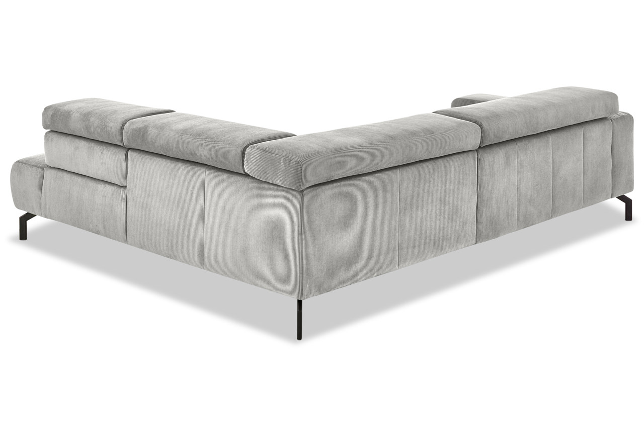 mp in25098 ecksofa rechts feincord silber rueckansicht