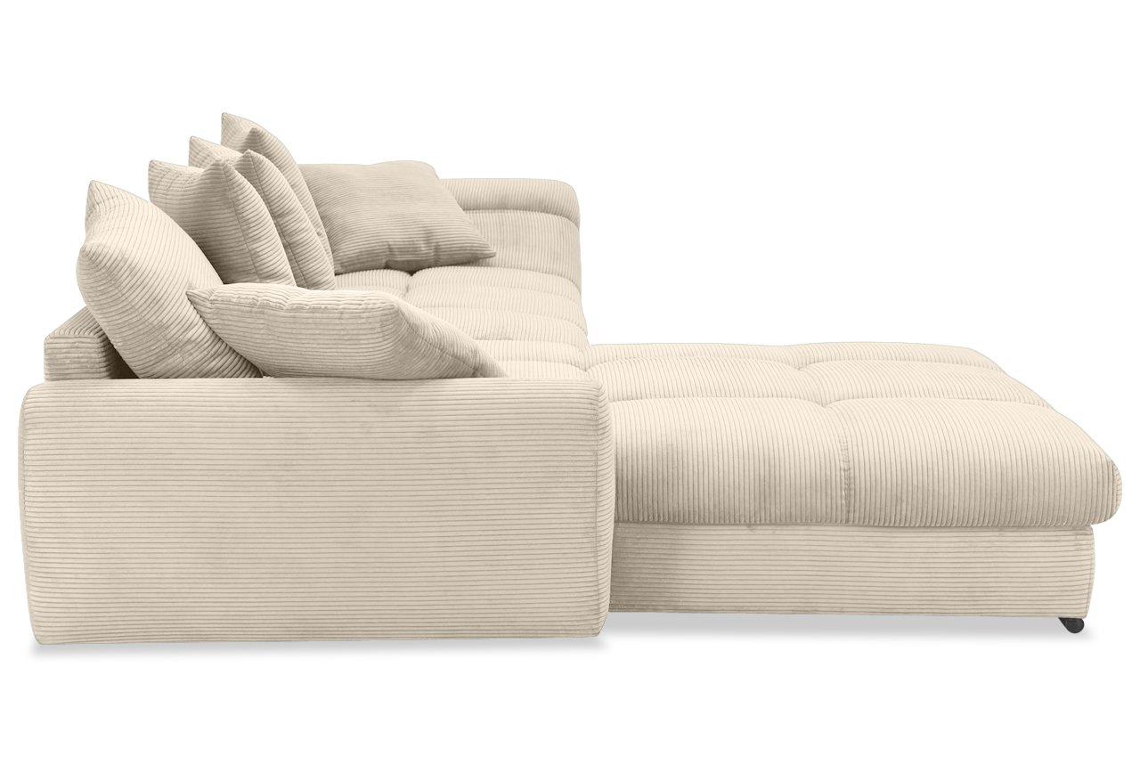 apollo ecksofa links cord stripes 8622 creme seitenansicht apollo ecksofa links cord stripes 8622 creme seitenansicht