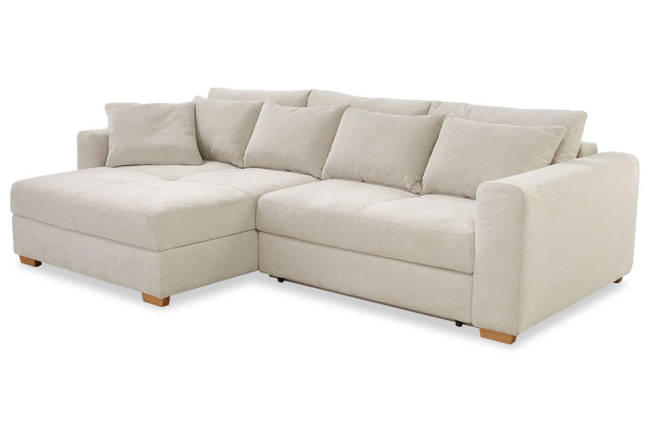 kampen ecksofa mit recamiere links stoff 444 17 farbe beige