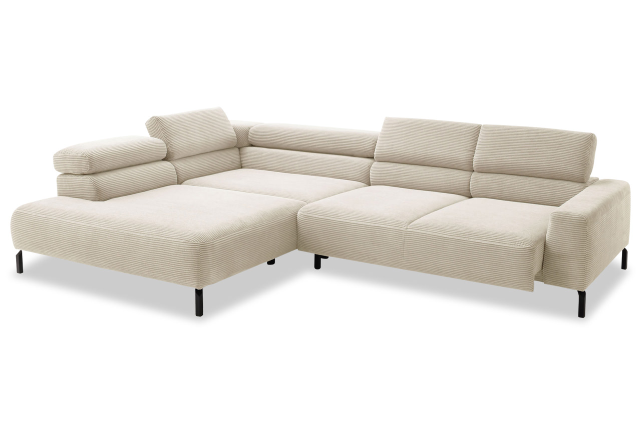 spring candy ecksofa mit ottomane links cord nature sitztiefenverstellung spring candy ecksofa mit ottomane links cord nature sitztiefenverstellung