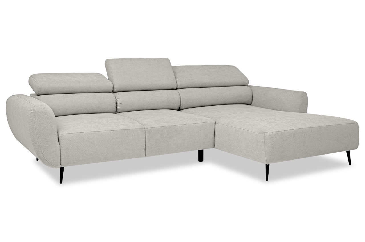 alisson ecksofa rechts stoff enjoy new 20 silber kopfteilverstellung