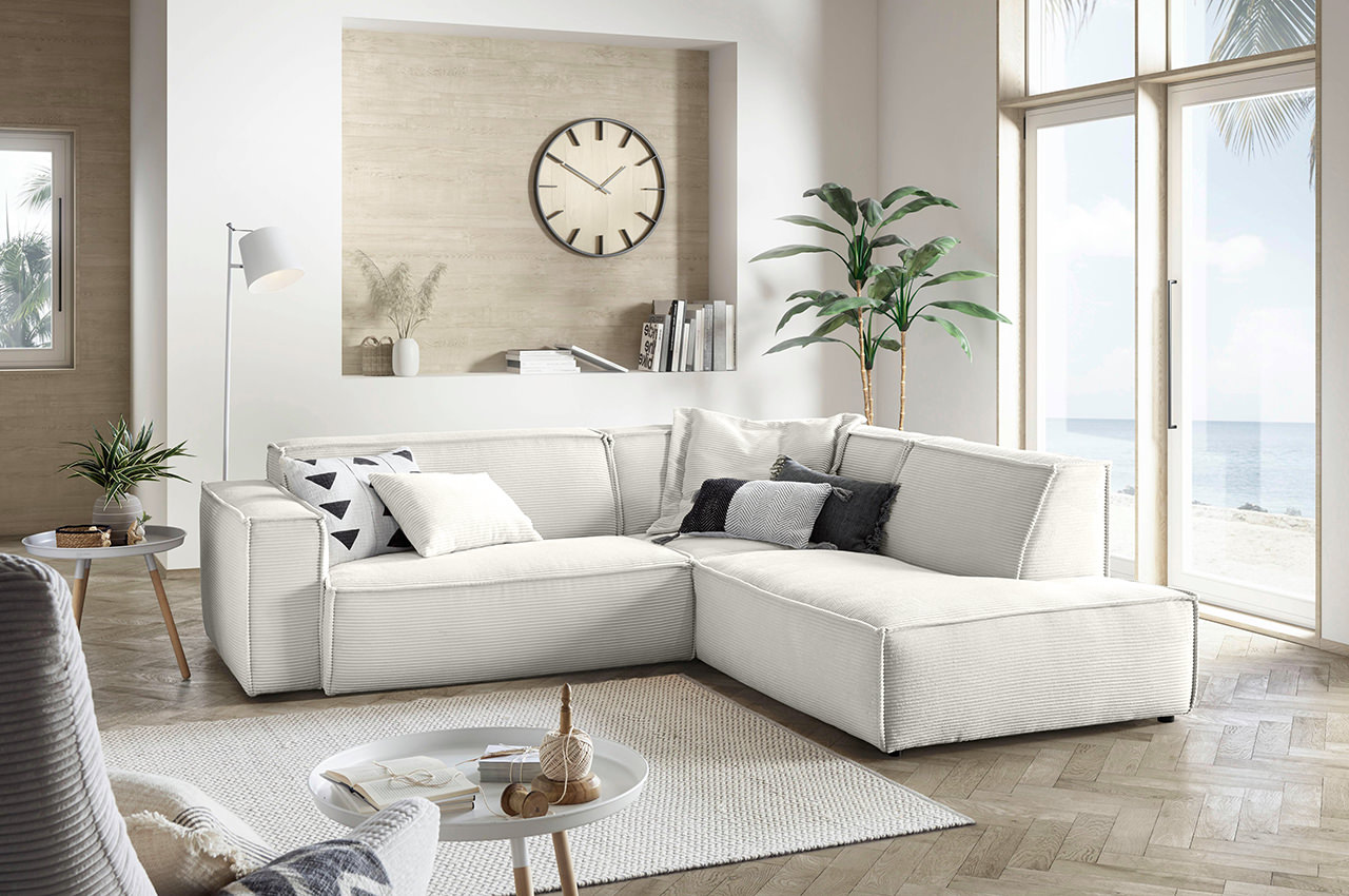 upper east ecksofa rechts cord snow milieubild