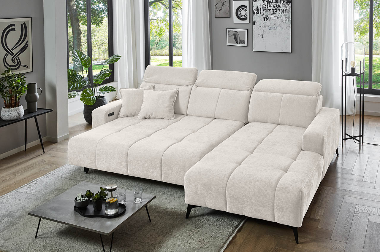 porto ecksofa rechts stoff vibe 03 creme milieubild mit sitzvorzug porto ecksofa rechts stoff vibe 03 creme milieubild mit sitzvorzug