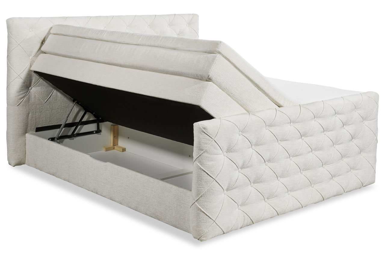 lyon boxspringbett 180x200 stoff tresor 22 ivory mit bettkasten lyon boxspringbett 180x200 stoff tresor 22 ivory mit bettkasten