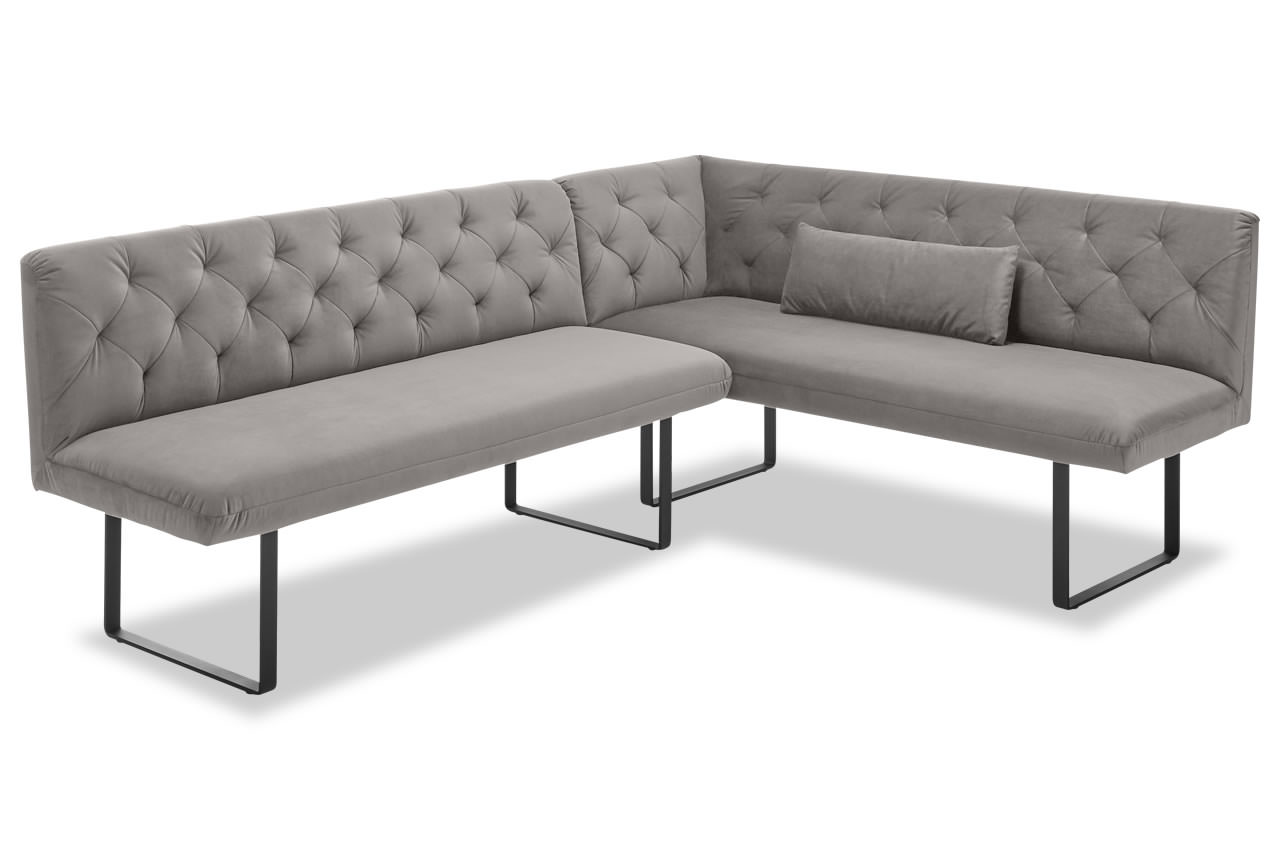 sixty candy eckbank variante rechts velvet silber