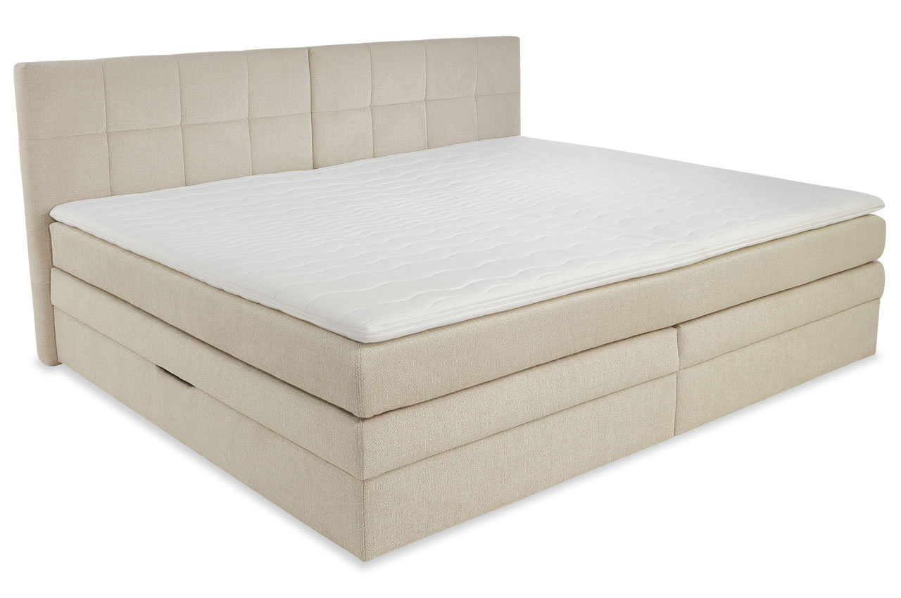 casa grande boxspringbett 240x200 stoff 444 17 beige