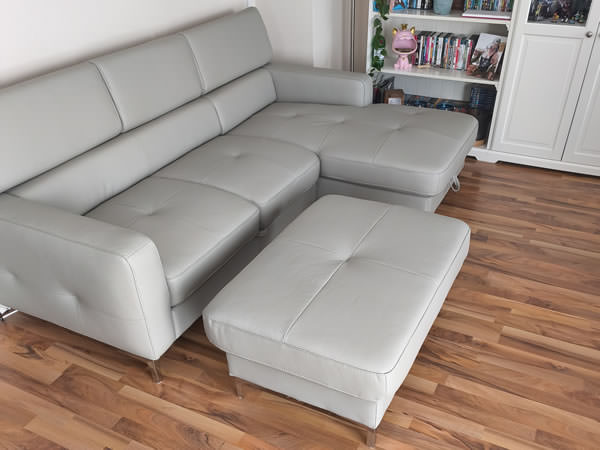 Kundenbild Ecksofa Sammy REC Leder COT07 LR M9003B