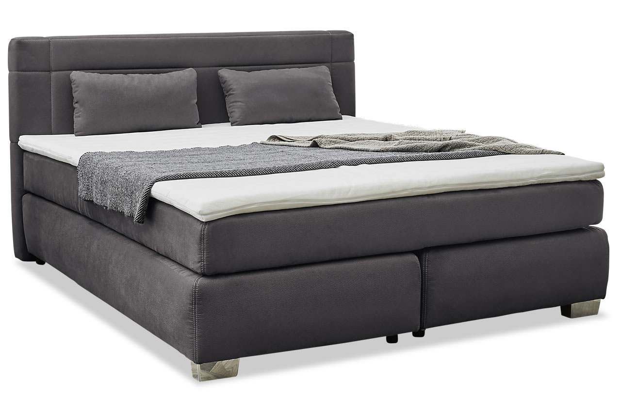 boxspringbett romana 160x200 180x200 493 19 anthrazit freisteller boxspringbett romana 160x200 180x200 493 19 anthrazit freisteller