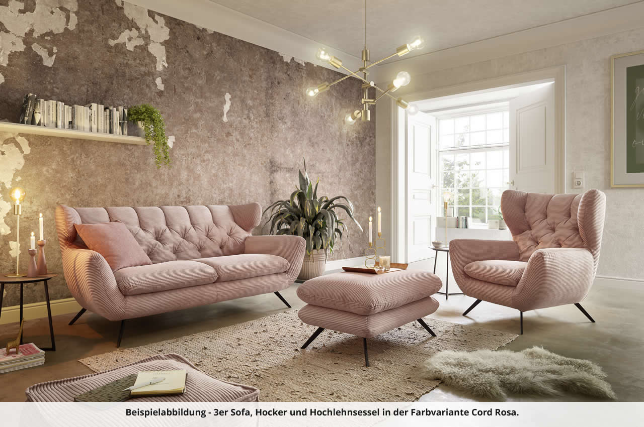 Sixty_2 5ALR_Hochlehnsessel_Cord_rosa_sitzgruppe ambiente