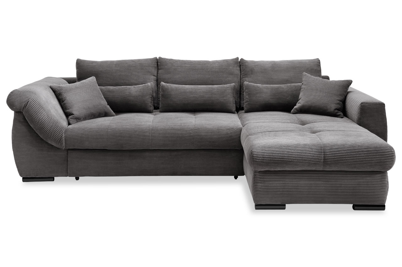 benformato federico ecksofa rechts cordstoff 4801 grau benformato federico ecksofa rechts cordstoff 4801 grau