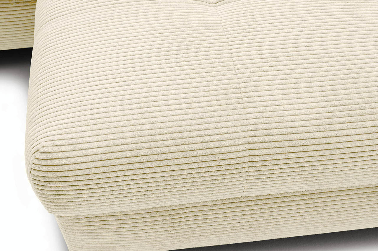 ecksofa mykonos rechts cord stripes 8622 creme detailbild ecksofa mykonos rechts cord stripes 8622 creme detailbild