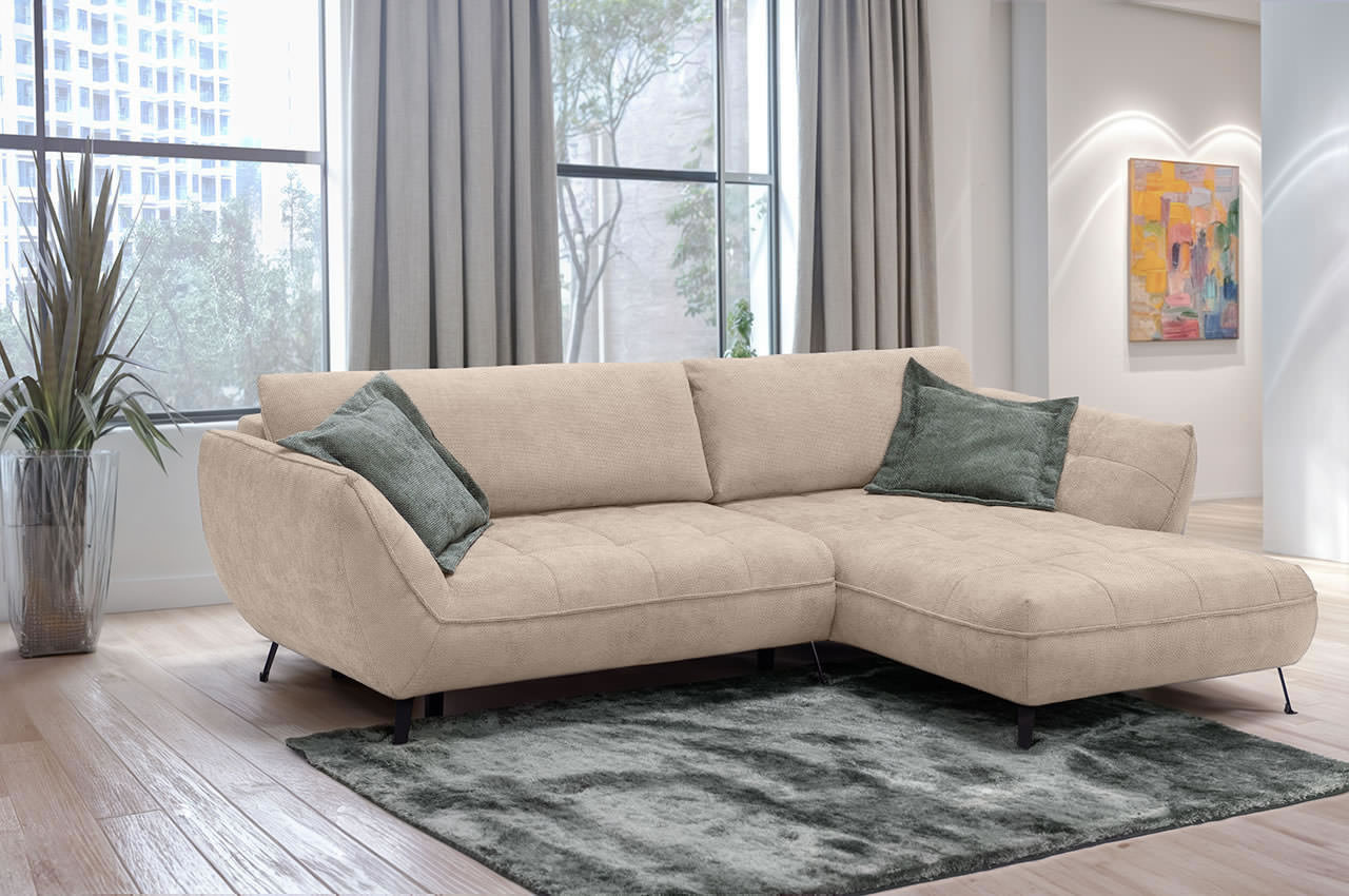 samoa ecksofa rechts stoff flow 02 hellbraun milieubild samoa ecksofa rechts stoff flow 02 hellbraun milieubild