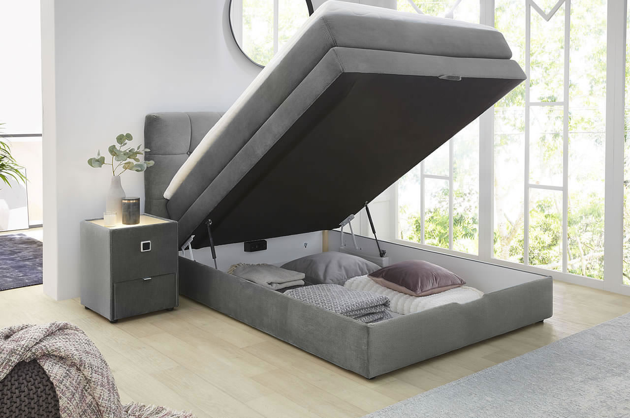 amy boxspringbett 140x200 341 09 grau ambiente mit bettkasten
