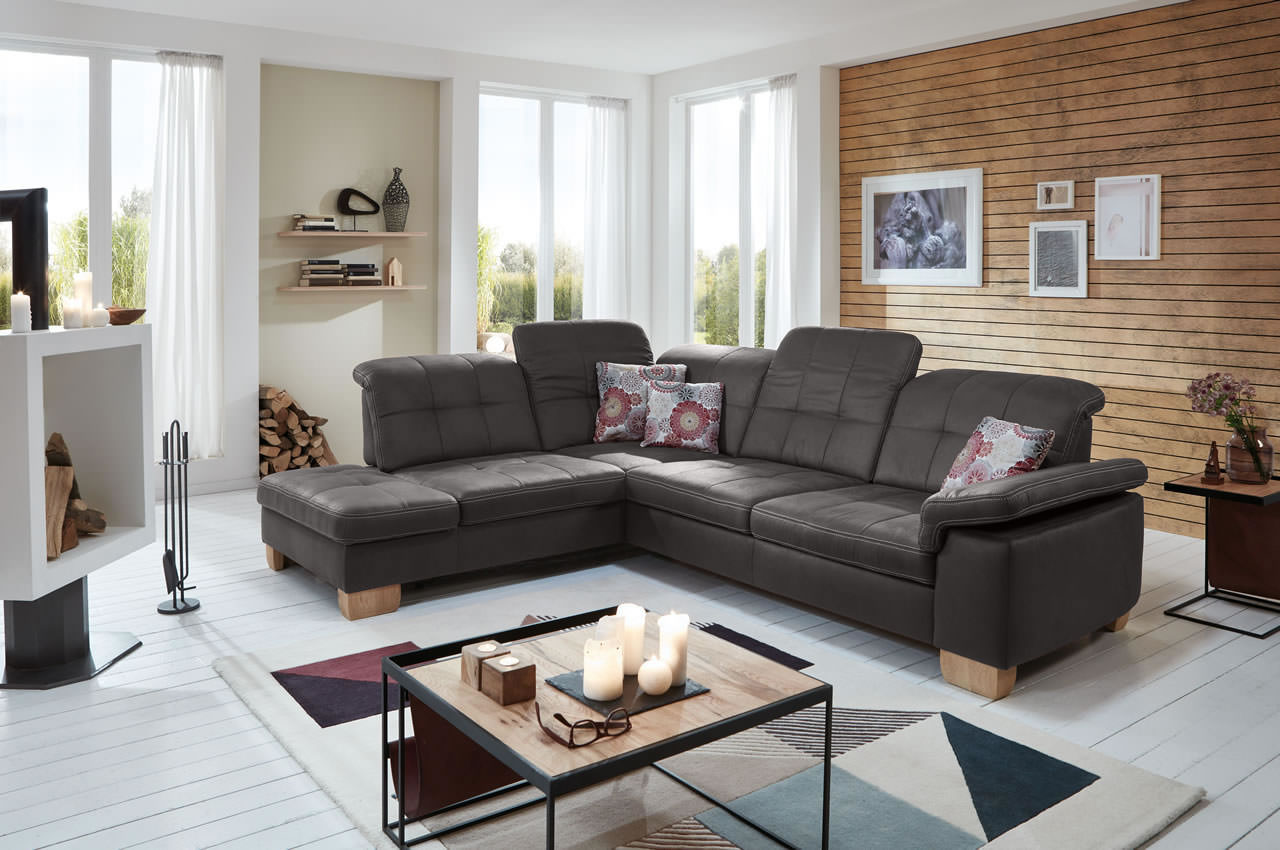 pp la16028 ecksofa links deluxe anthrazit milieu kopfteilverstellung