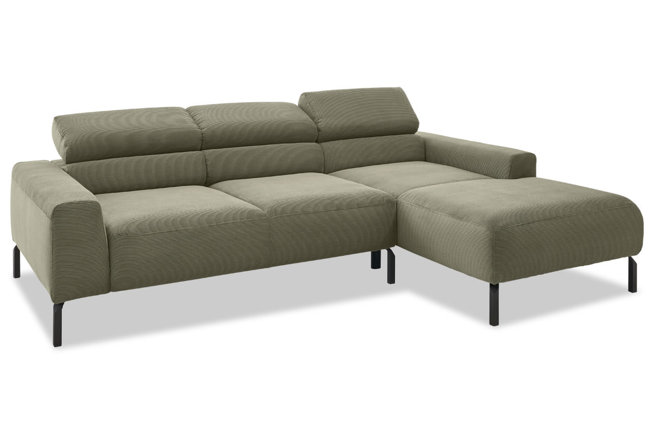 spring ecksofa mit recamiere rechts feincord olive kopfteilverstellung spring ecksofa mit recamiere rechts feincord olive kopfteilverstellung