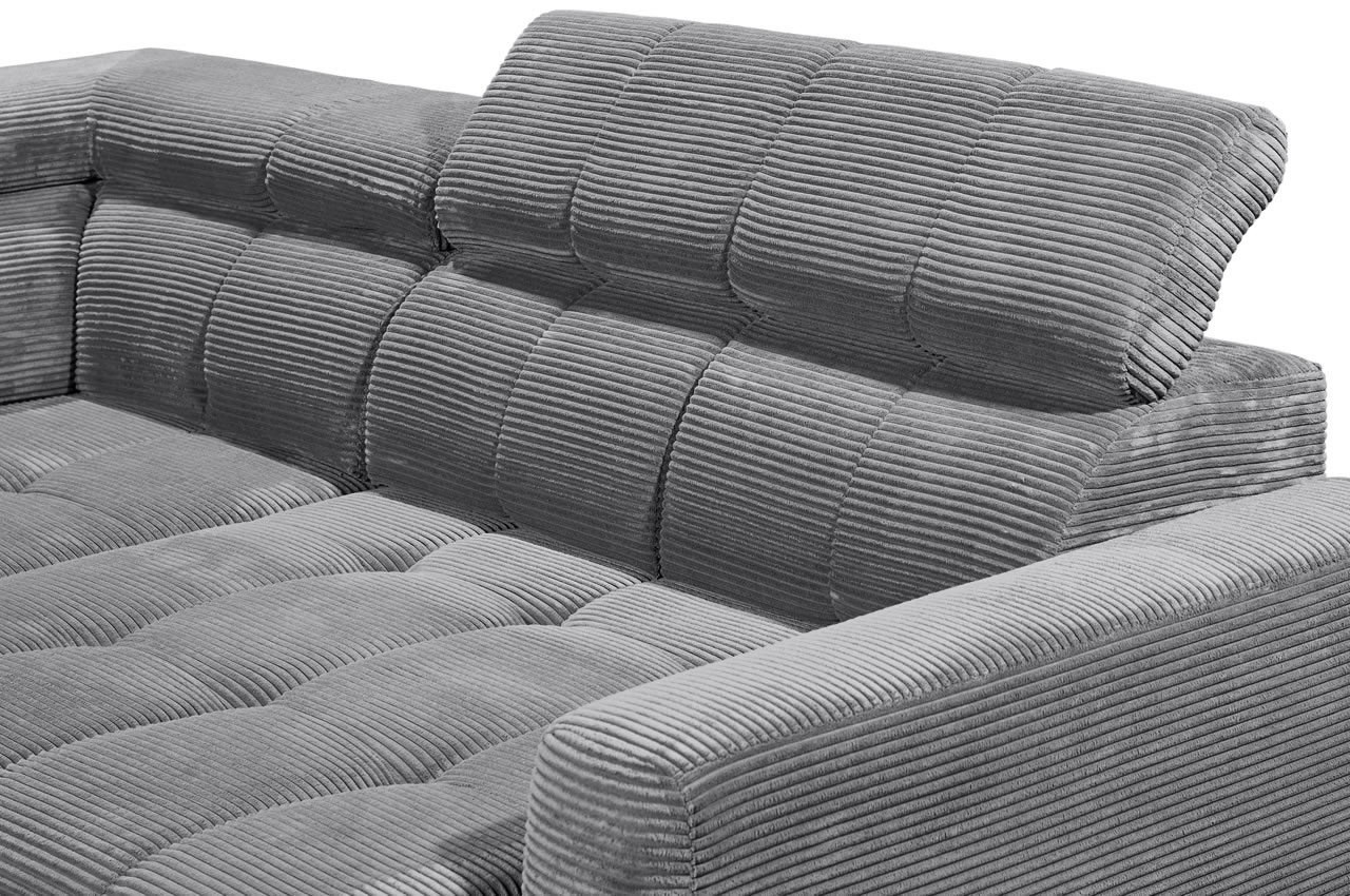bavaro ecksofa ottomane links cord zoom 21 asche detailbild kopfteilverstellung