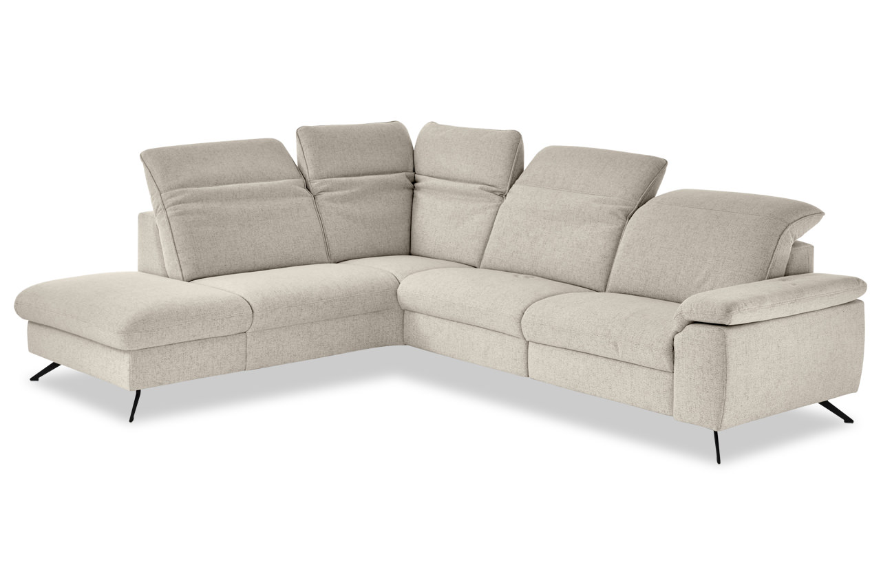 ze em24057 ecksofa links stoff cody natur mit kopfteilverstellung