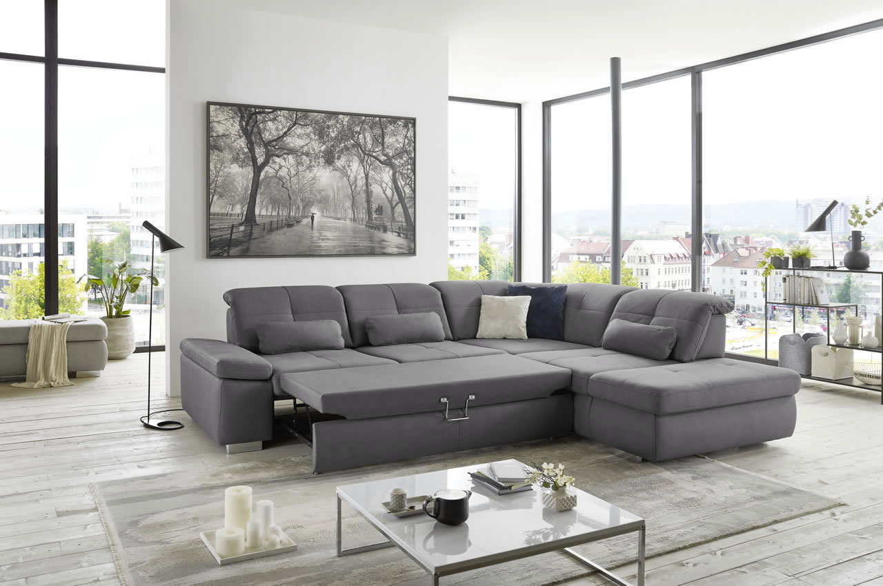 in16012 ecksofa variante rechts stoff mammut grau milieubild schlaffunktion 1 in16012 ecksofa variante rechts stoff mammut grau milieubild schlaffunktion 1