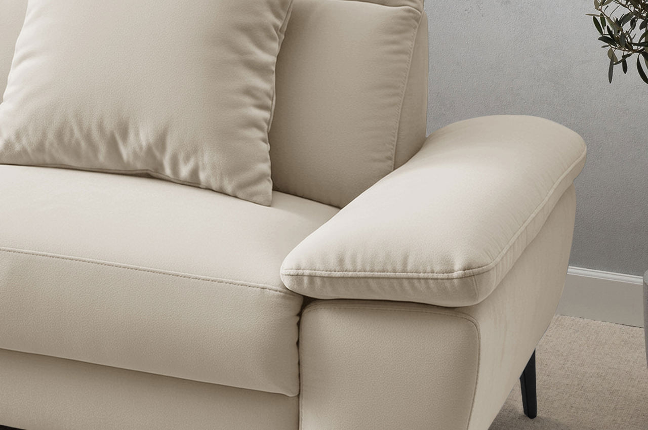cancelli ecksofa links stoff tonia 750001 creme milieudetailbild armlehne
