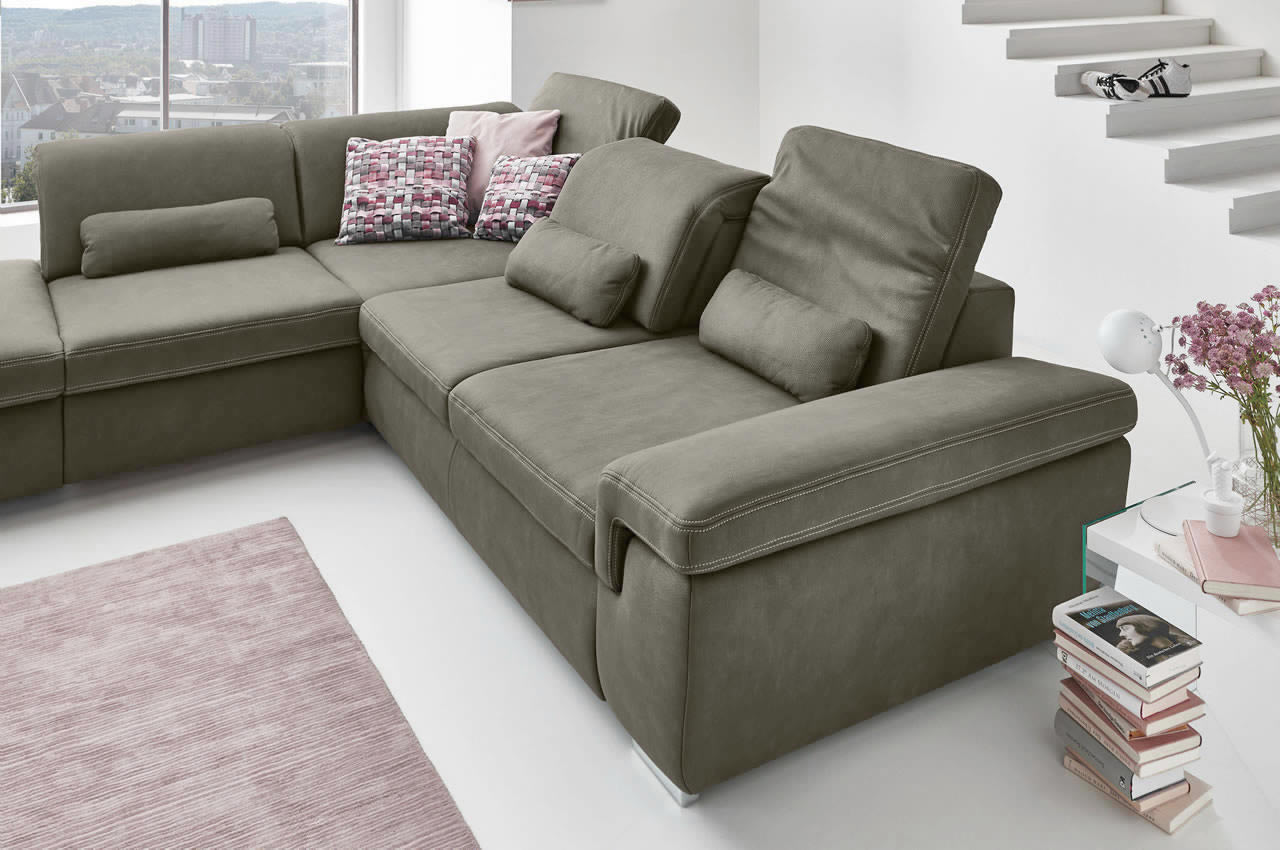 mp in17041 arvend ecksofa links mammut stone detailbild sitztiefenverstellung