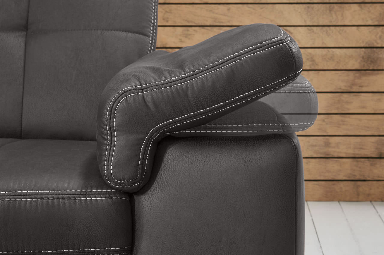 pp la16028 ecksofa links deluxe anthrazit milieu armteilfunktion