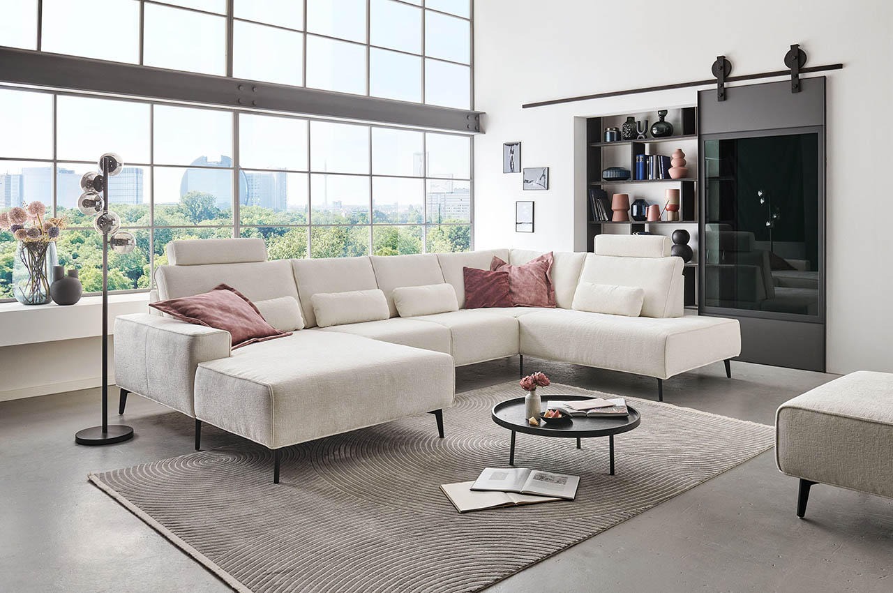 MP IN24045 wohnlandschaft rechts stoff rubens beige milieubild MP IN24045 wohnlandschaft rechts stoff rubens beige milieubild