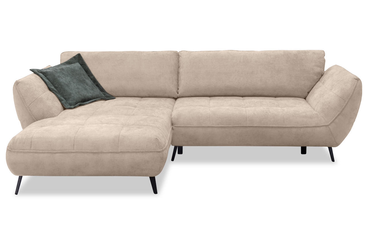 samoa ecksofa links stoff flow 02 hellbraun frontansicht