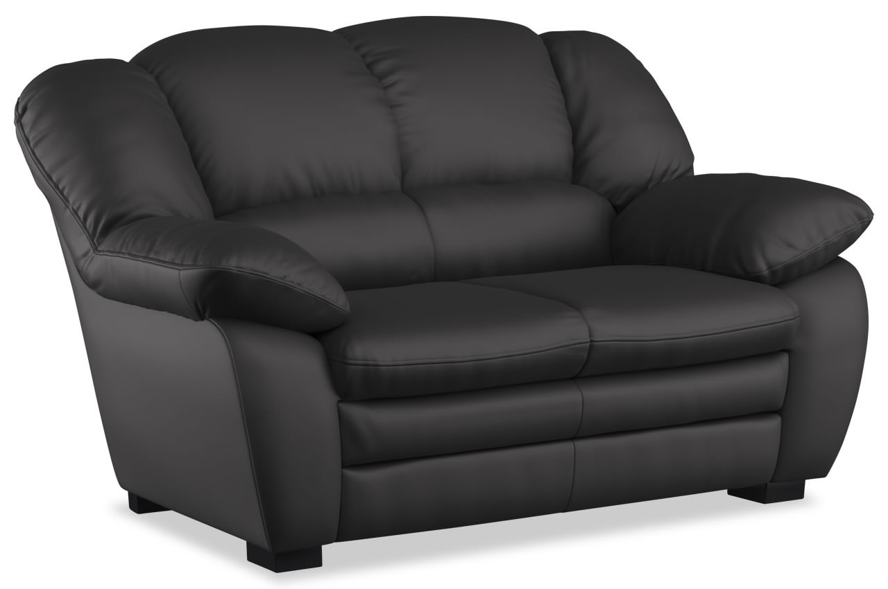 casino 2 er sofa von cotta kunstleder pulse d209 schwarz