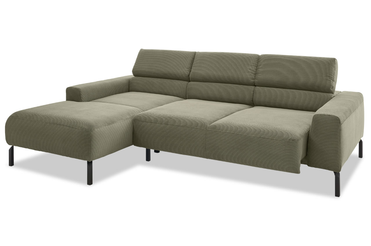 spring ecksofa mit recamiere links feincord oliv sitztiefenverstellung spring ecksofa mit recamiere links feincord oliv sitztiefenverstellung
