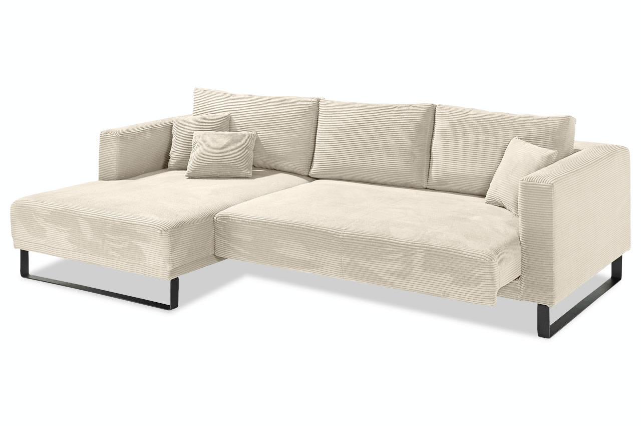 iwaniccy ecksofa loft links lincoln 03 beige sitztiefenverstellung
