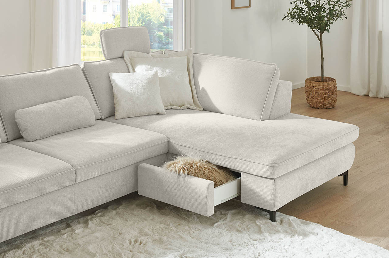 mp in24153 ecksofa rechts stoff cody natur milieudetailbild schubkasten mp in24153 ecksofa rechts stoff cody natur milieudetailbild schubkasten