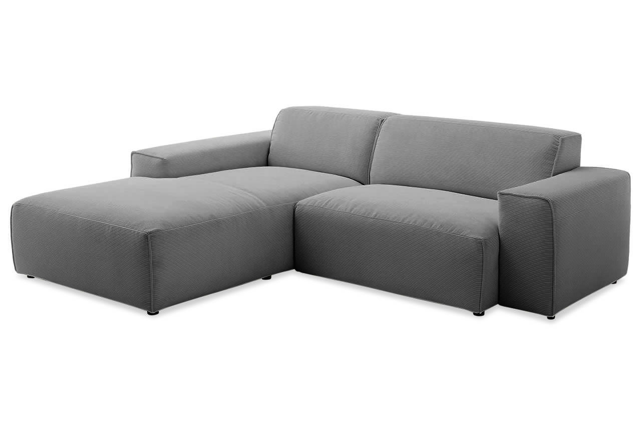 eastport ecksofa 1 5 sitzer variante links feincord anthrazit