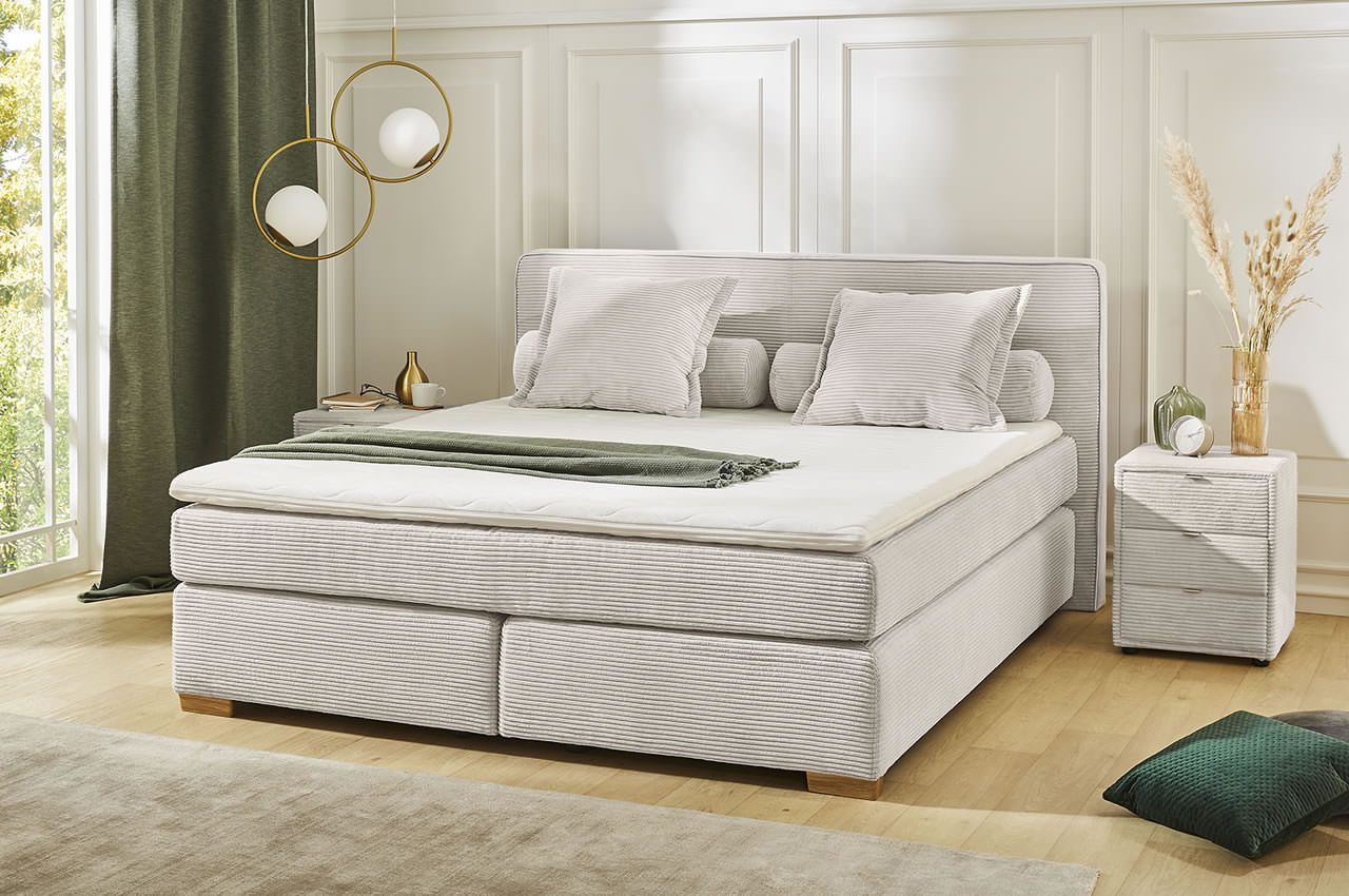romy boxspringbett 180x200 cord 426 07 beige milieu