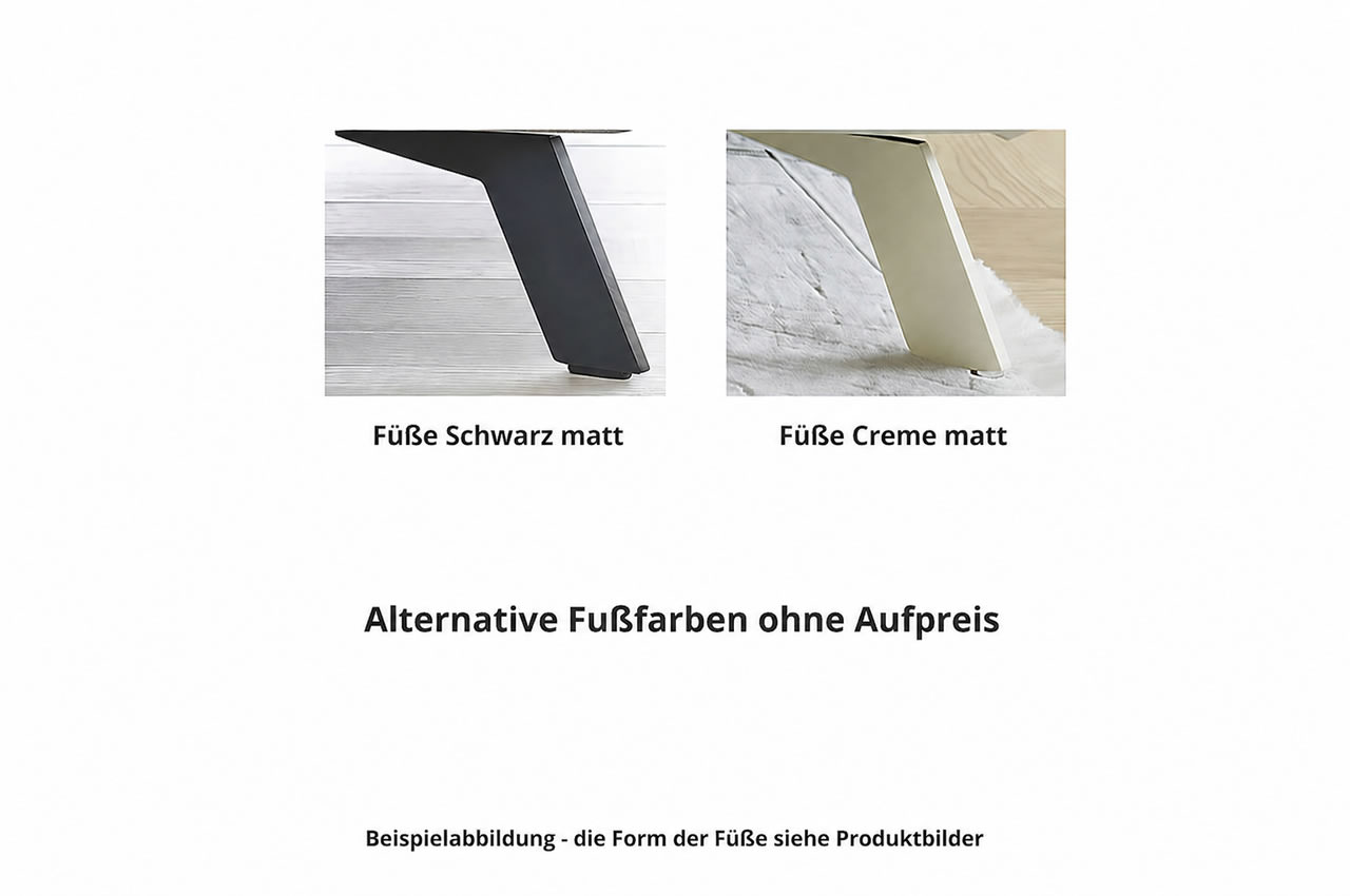 fuesse schwarz und creme iwa