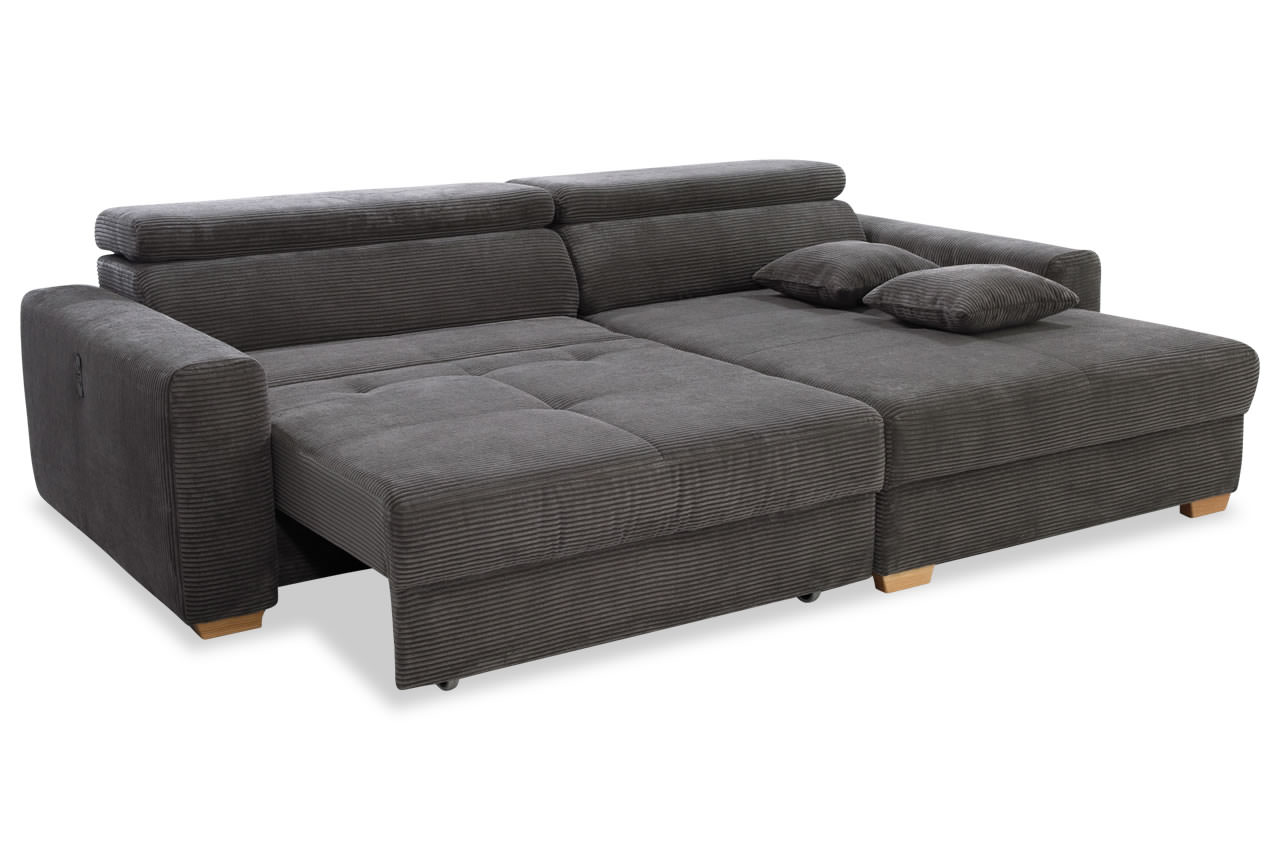 slider ecksofa variante rechts 426 09 grau schlaffunktion