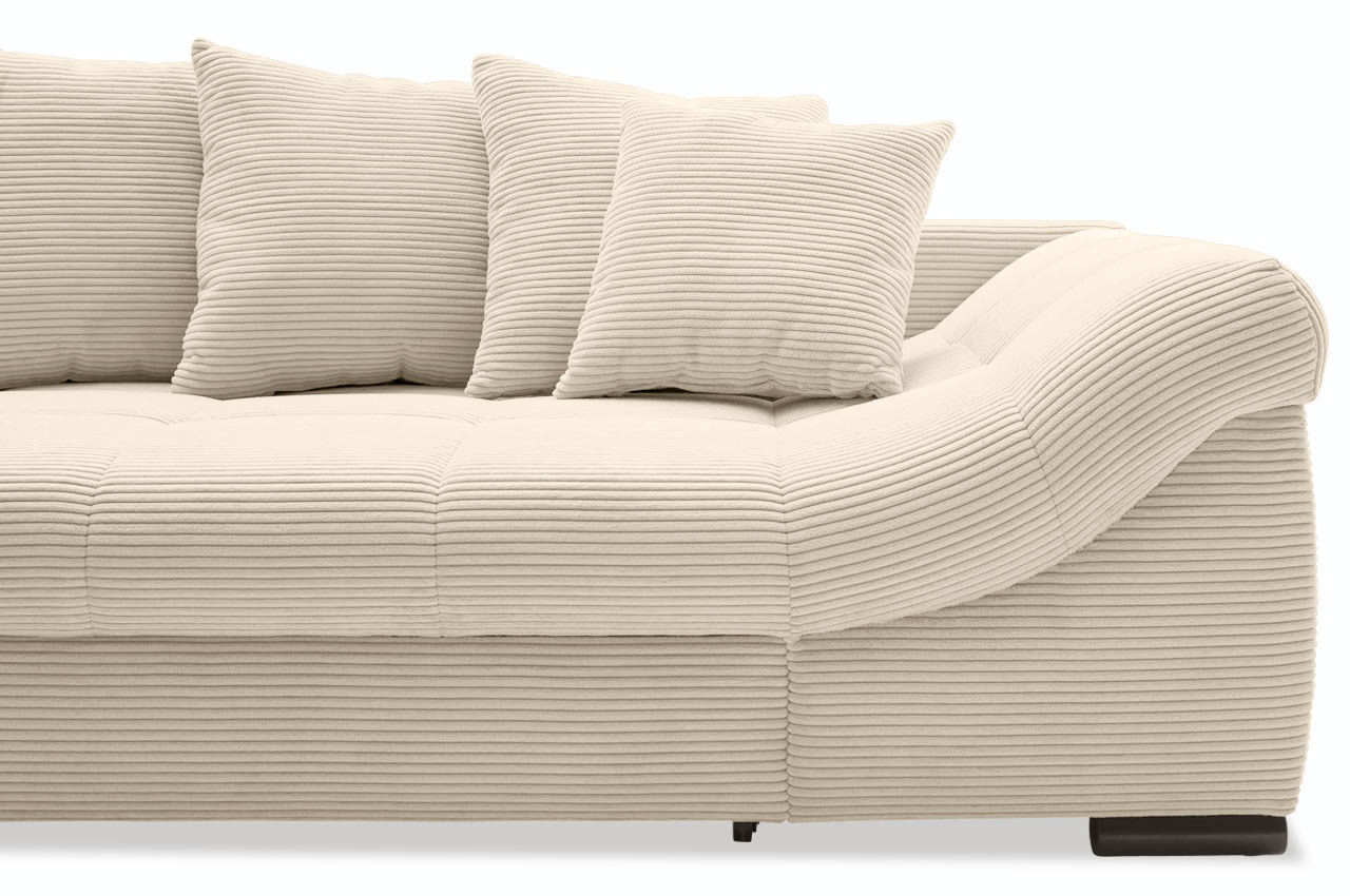 piedro ecksofa links cord stripes 8622 creme detailbild armlehne