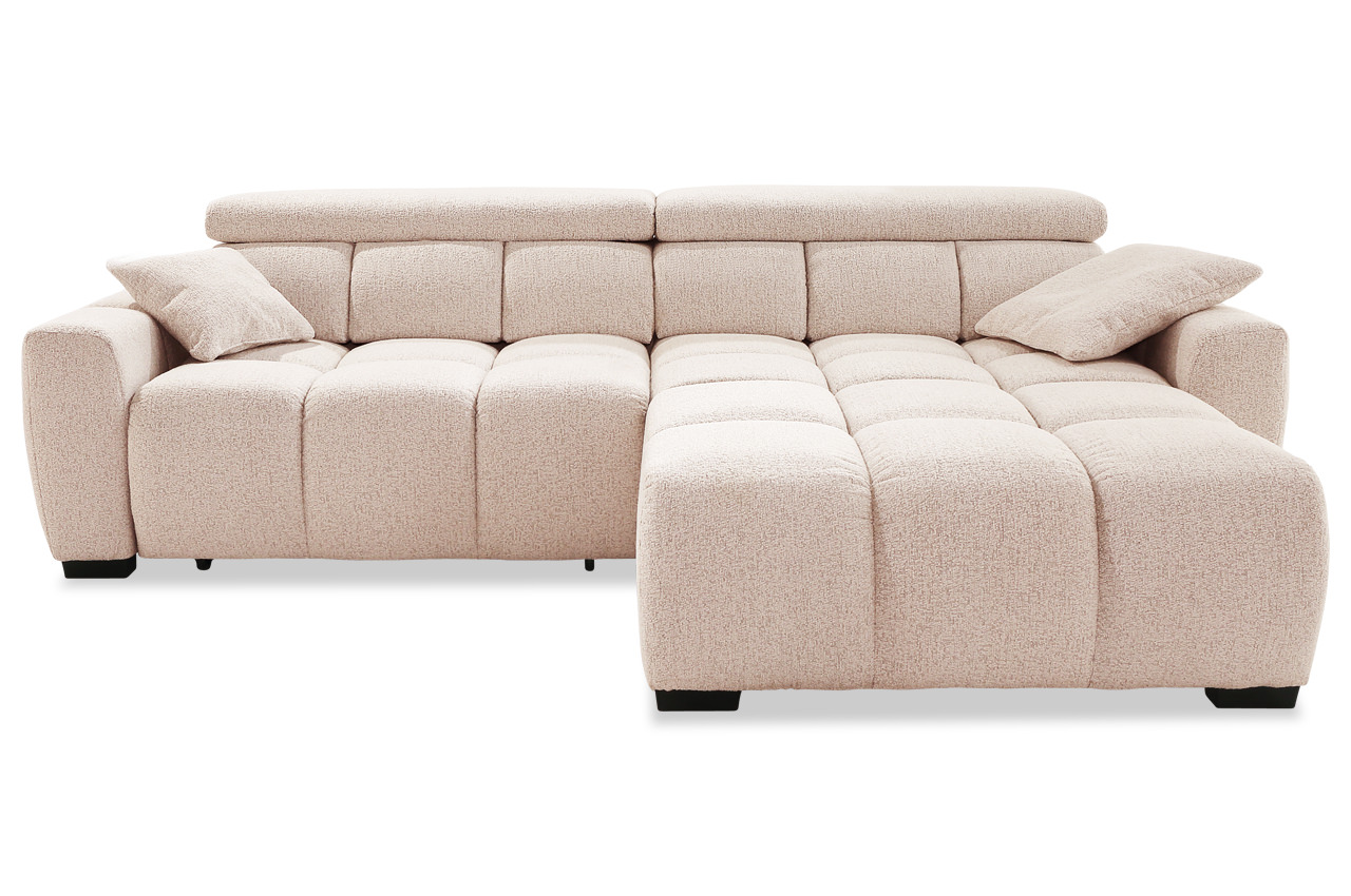 ecksofa lounge rechts 432 04 beige orange frontansicht