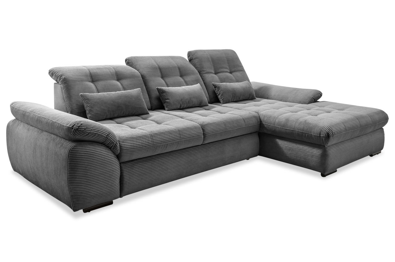 benformato ecksofa rigatti rechts cord 4801 grau benformato ecksofa rigatti rechts cord 4801 grau