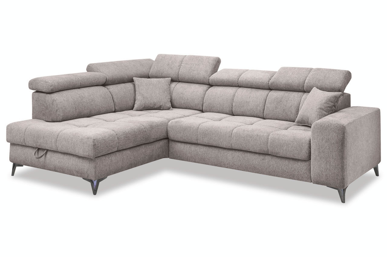 Ecksofa Sydney 2 Ottomane links Glow 05 Taupe Ecksofa Sydney 2 Ottomane links Glow 05 Taupe