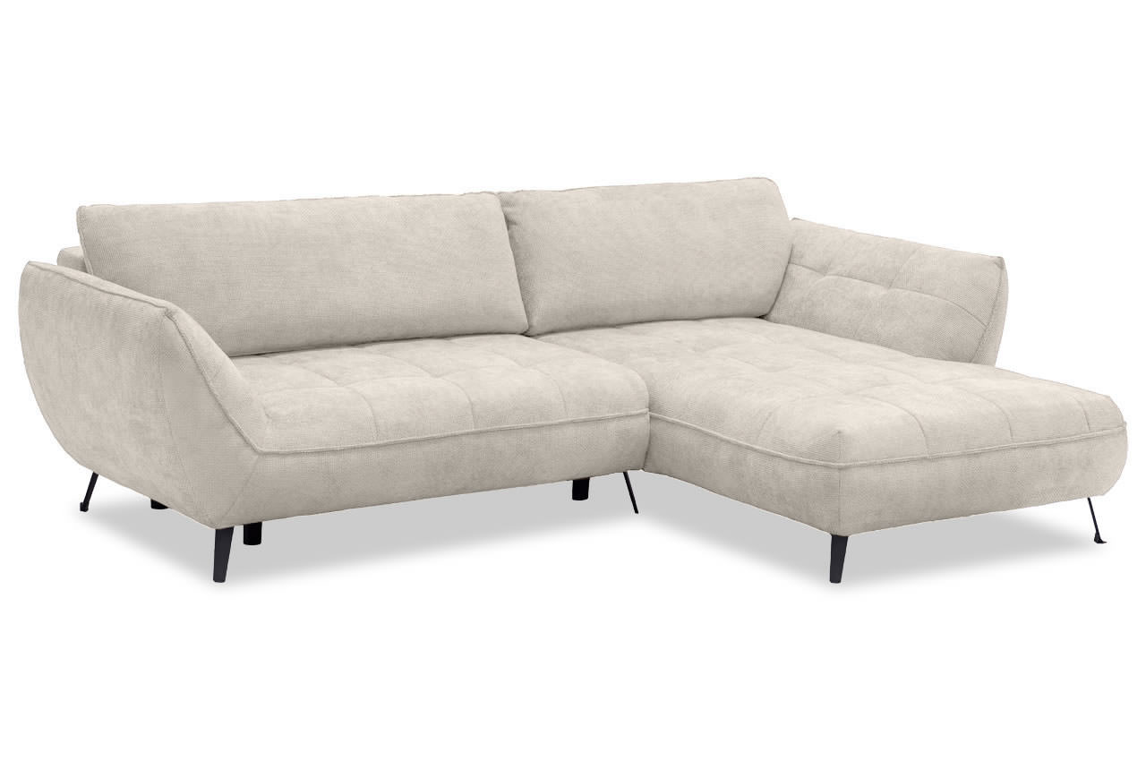 samoa ecksofa rechts stoff flow 03 creme