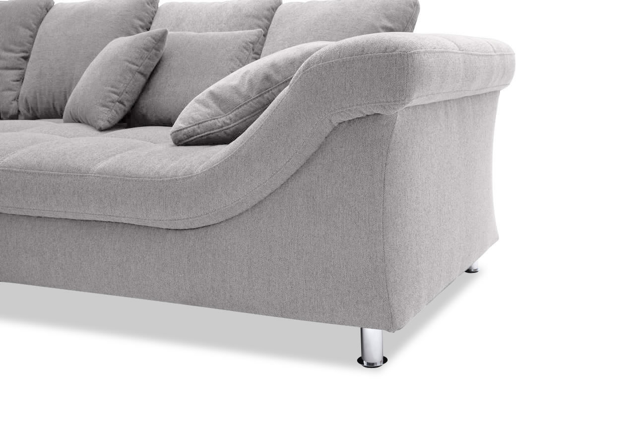Ecksofa Calgary links Azzuro 4003 Hellgrau Armlehne Detailbild