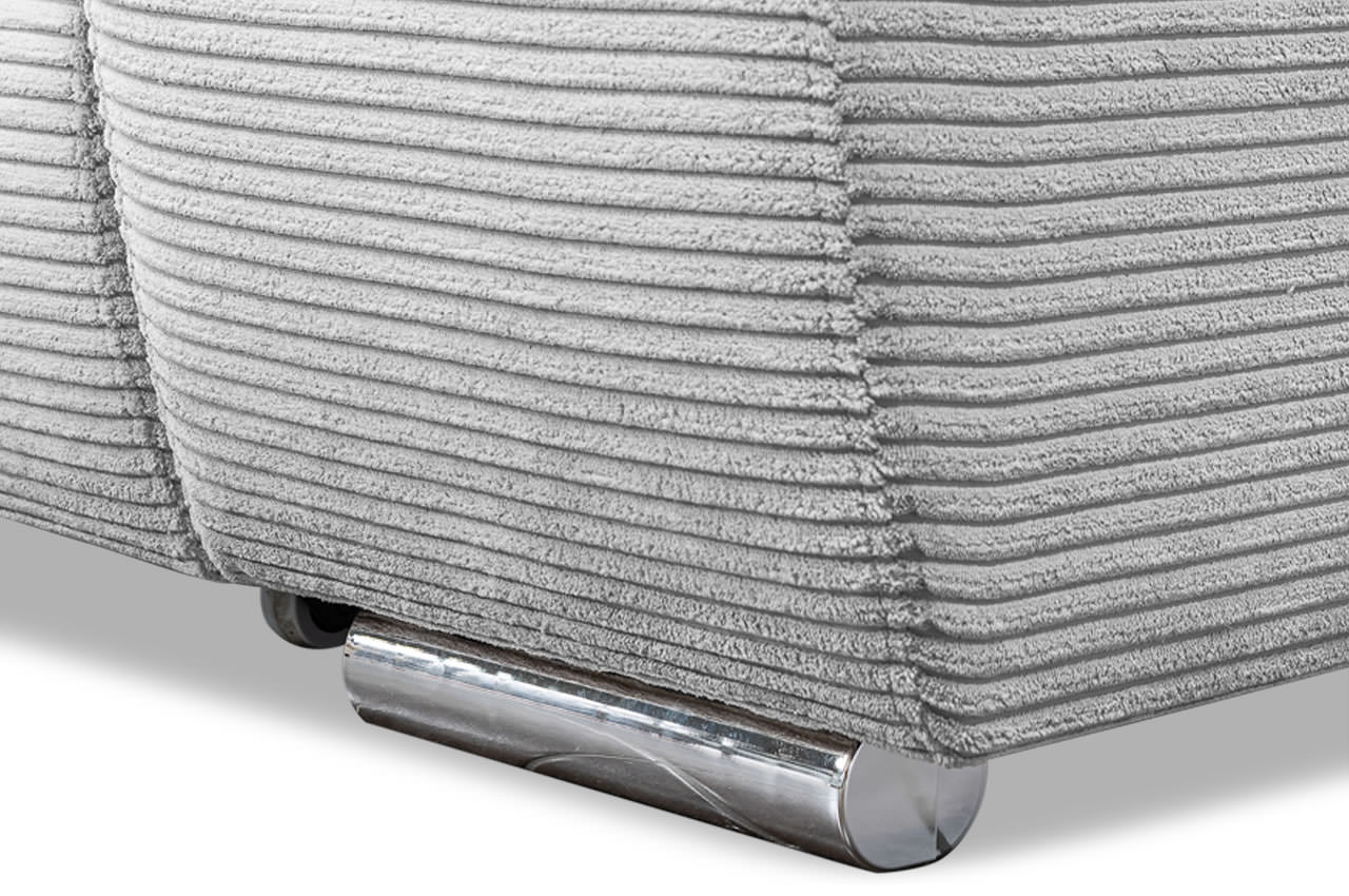 alicante ecksofa links cord poso 55 hellgrau detailbild fuss